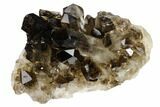 Dark Smoky Quartz Crystal Cluster - Brazil #119564-1
